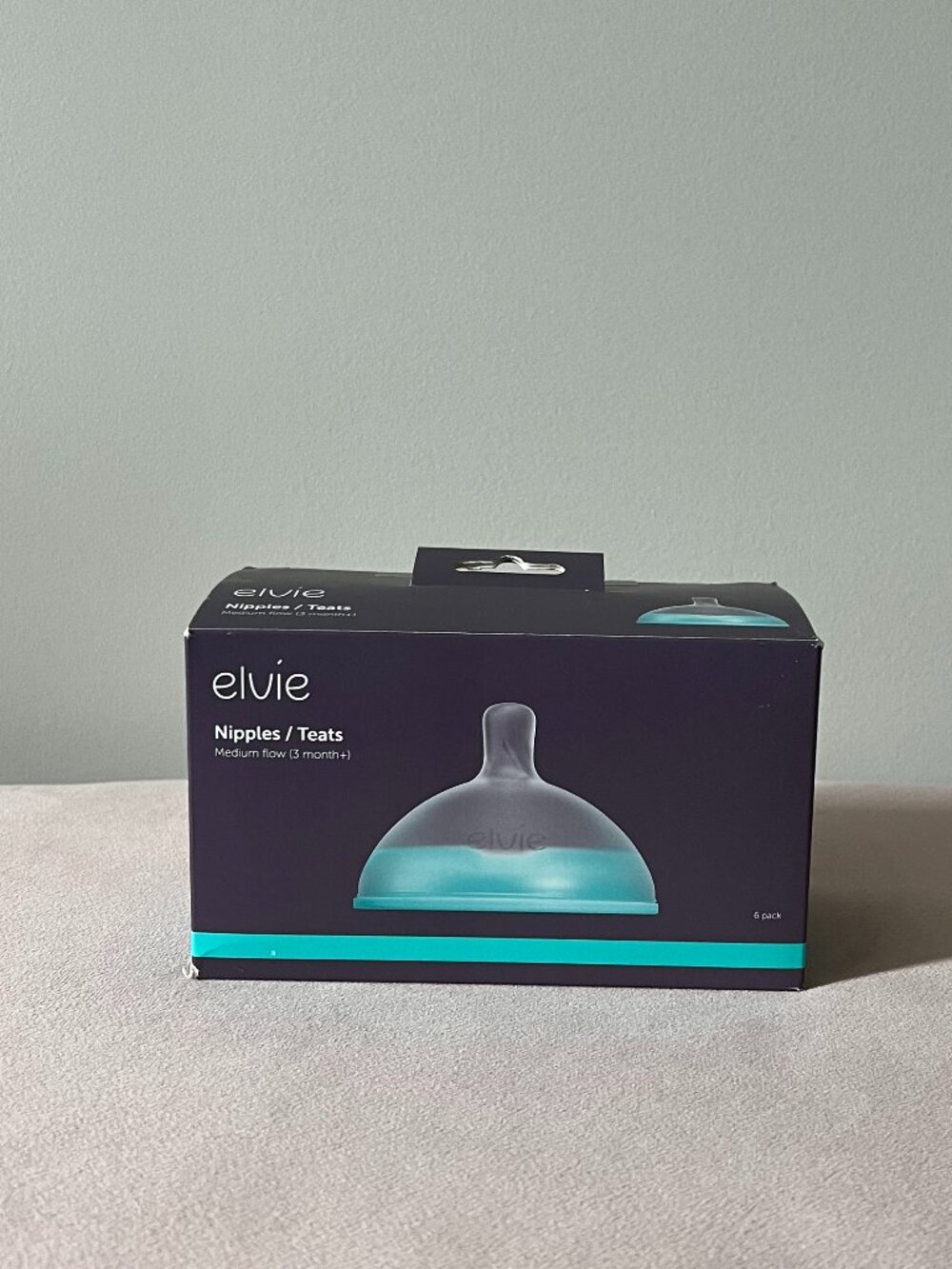 NEW Elvie Medium Flow Nipples Teats 3+ Months 6 Pack